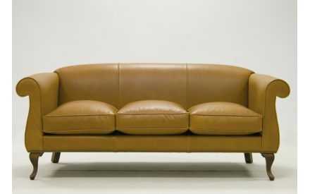 SOFA PIEL NATURAL VICTORIANO MODELO VALLADOLID